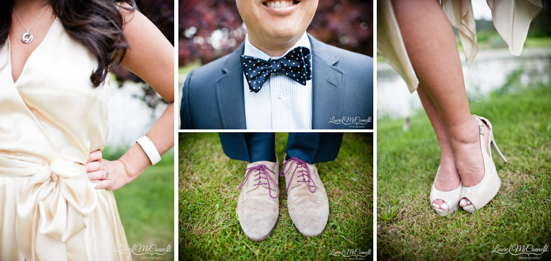 Personal and unique engagement session wardrobe details.