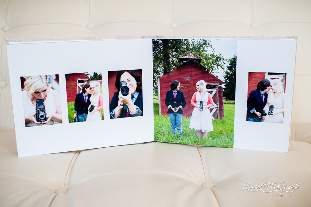 Washington farm wedding album from Laurel McConnell Photography.