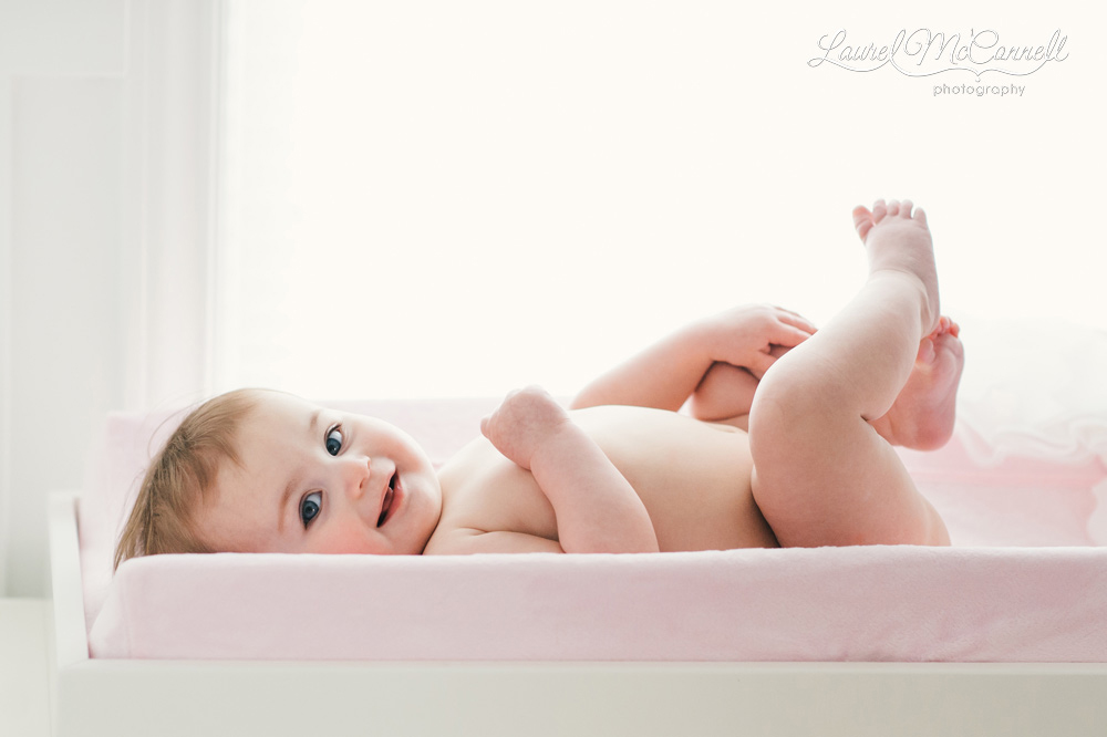 Baby portrait at home in Seattle.