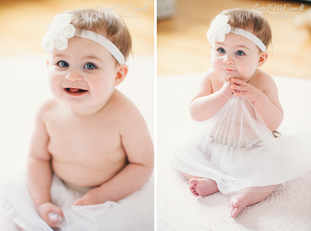 Natural baby portrait in Seattle.